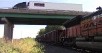 Truck meets train